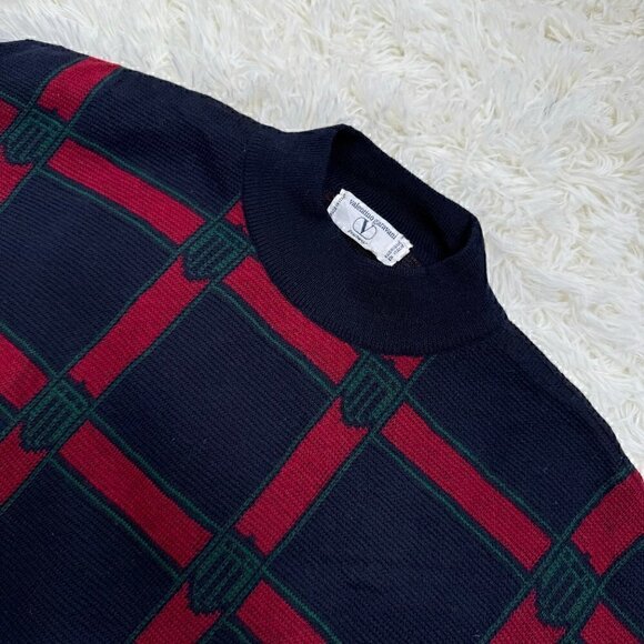 Valentino Unisex Vintage sweater 100% LANA wool - Picture 6 of 11
